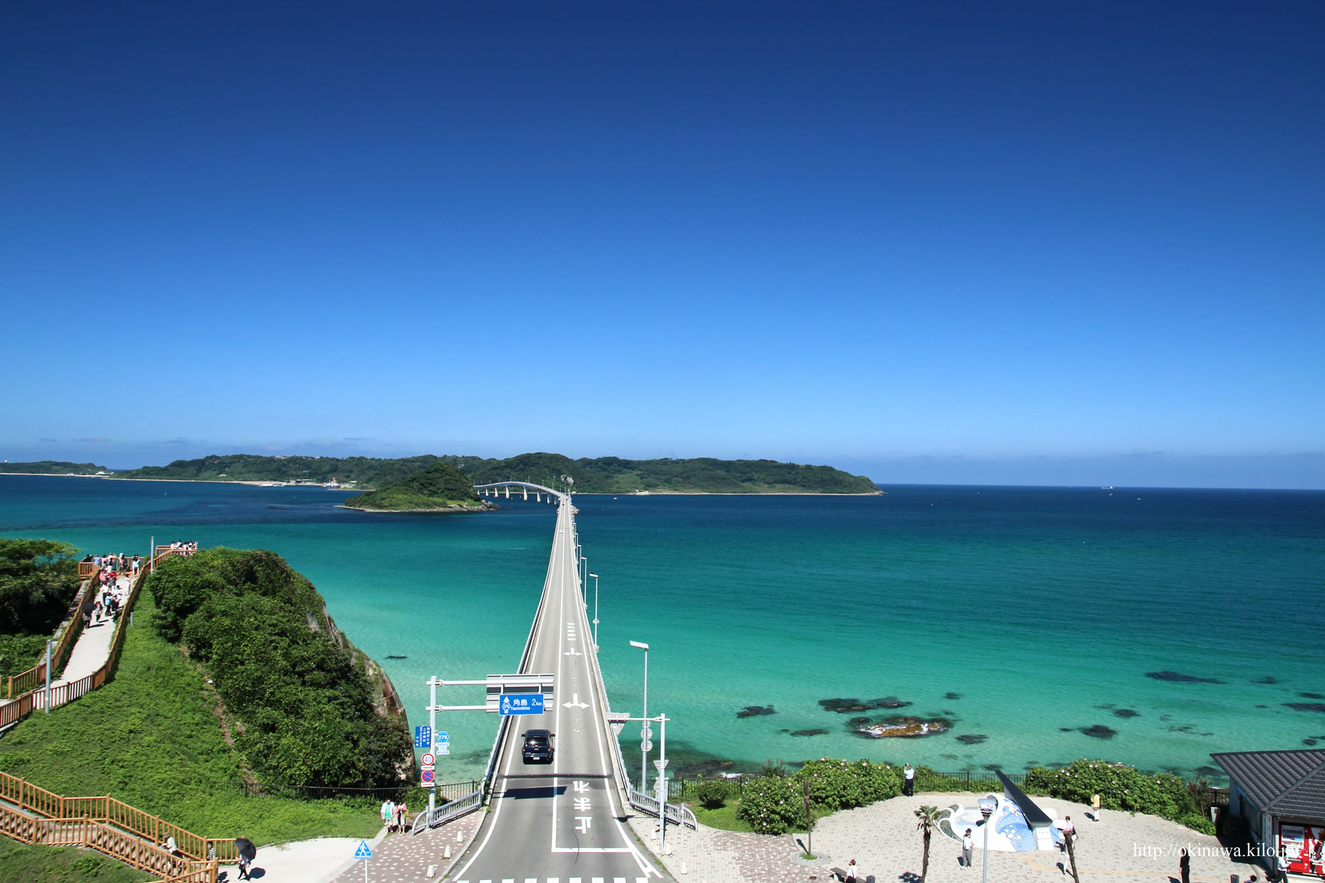 角島 角島大橋のフリー写真 無料写真 壁紙 おすすめ観光スポット 観光地
