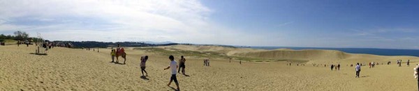 鳥取砂丘のパノラマ写真