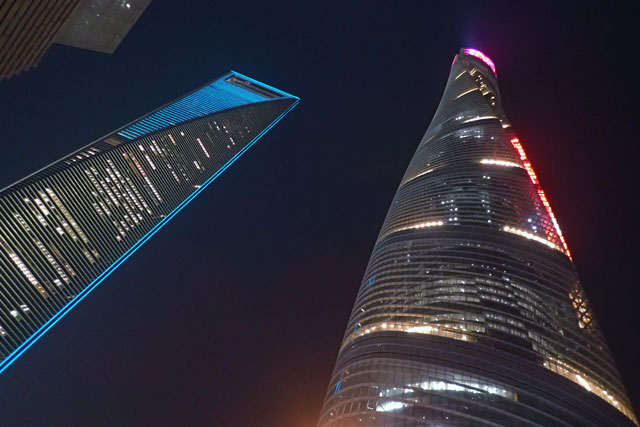 ジッポ 中国 上海タワー センタータワー 夜景 オイルライター